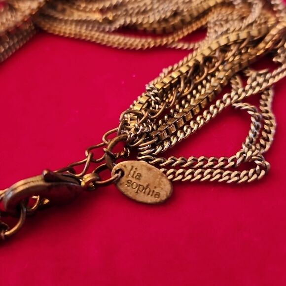 Lia Sophia Gold And Silver Two Tone Chain Necklace - Picture 3 of 3